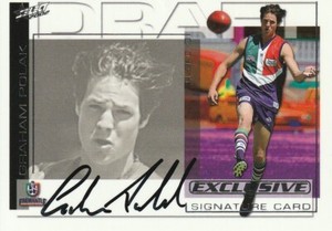 2002 SELECT AFL EXCLUSIVE DRAFT PICK SIGNATURE - DS4 Graham POLAK (FREMANTLE)