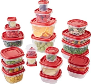 Food Storage Containers with Easy Find Lids, 42 Piece Set, Racer Red - Brand New - Picture 1 of 5