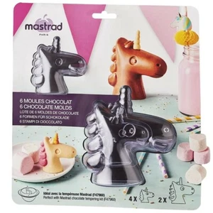 Mastrad 3D Chocolate Unicorn Mold - Set of 3 - Picture 1 of 4