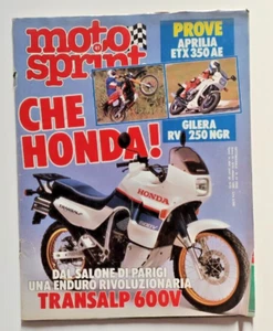 MOTOSPRINT 41/1986 GILERA RV 250 NGR APRILIA ETX 350 AE SALONE PARIGI HRC HONDA - Foto 1 di 14
