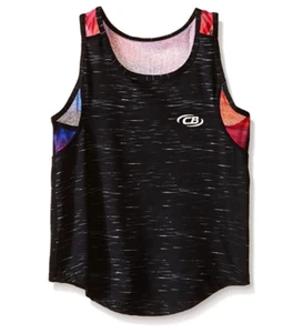 CB Sports Girls' Little Active Racer Back Performance Tank, Heather Black, 6X - Picture 1 of 1