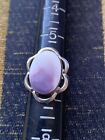 925 Silver Agate Ring - Lacy Gemstone Band For Women, Adjustable Size 6-7 #361