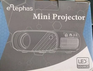 Mini Projector for iPhone ELEPHAS 2023 Upgraded 1080P Projector 8000L Portable - Picture 1 of 1