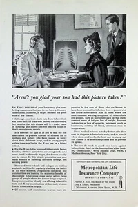 VINTAGE 1940s Print Ad ~ Metropolitan Life Insurance Company ~ Aren't You Glad.. - Picture 1 of 1