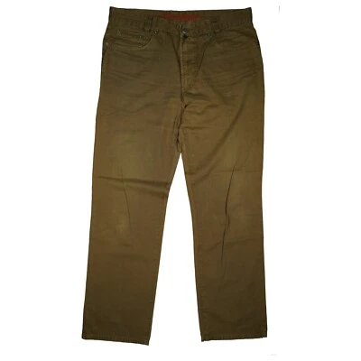 Pantalones de mezclilla Harlem Walker Joker para hombre regulares rectos L 52 36/32 W36 L32 marrón Foto 1 de 4