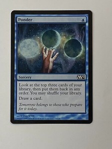 MTG - Ponder - Core Set 2012 - NM -  Magic The Gathering - Blue