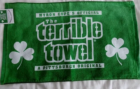 Pittsburgh Steelers  Shamrock Green  Terrible Towel Cover