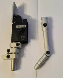 001123, ANSCHÜTZ, Hakenkappe 4765-U4, Hook butt plate, NEU, 2. Wahl