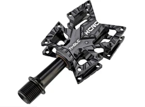 black KCNC KNIFE Titanium Pedals Ti Spindle ROAD BIKE cycling  140g vivi - Picture 1 of 4