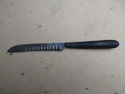 Messer alt Küchenmesser Kräutermesser ? antik Griff Holz ? Knochen ? Horn ?  - Bild 1 von 4