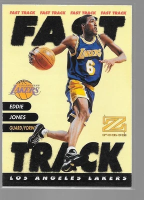 Eddie Jones Lakers 1997-98 Z-Force Skybox Fast Track #5 - Image 1 of 2