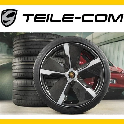 Porsche Taycan 21" "Exclusive Design" Sommerräder/Carbon Aeroblades, NEUE Reifen - Bild 1 von 4