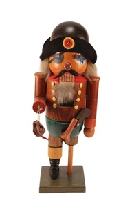 Vtg Erzgebirge Nutcracker 13" Peg-leg Pirate with Pistol & Hand Hook Carved Wood - Picture 1 of 15
