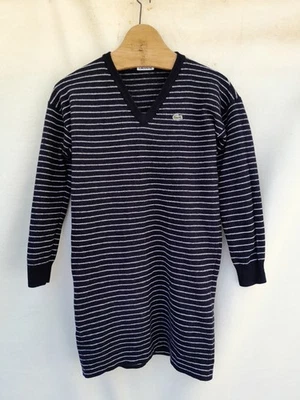 Vestido Suéter Vintage Lacoste Mujer 38 Azul Bordado Logo Lana Hecho en España Foto 1 de 4