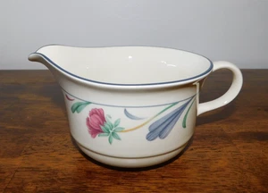 Lenox Chinastone Poppies on Blue Gravy Bowl 2 Cups USA - Picture 1 of 6