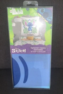 Tapiz colgante de pared Stitch Disney 52 X 60 en hojas de palma tropical Foto 1 de 4