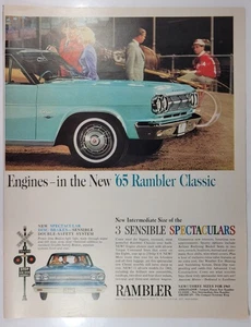 VINTAGE 1965 NASH RAMBLER PRINT ADVERTISEMENT - 13-1/4" x 10-1/4" - EXCELLENT - Picture 1 of 1
