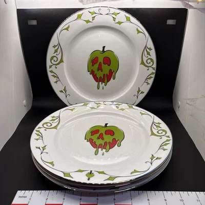 Disney Villains Halloween POISON APPLE 10.5" Dinner Plate w/ Iridescent Rim - Image 1 of 4