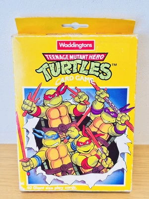 Vintage TEENAGE MUTANT HERO /  NINJA TURTLES 40 GIANT CARDS GAME 1990 TMNT #2 - Image 1 of 4