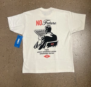 Camiseta Obey No Future Crema Talla Grande NUEVA - Imagen 1 de 2