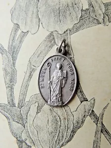 Ancienne médaille religieuse Pendentif Saint Méen Chapelle Pèlerinage - Bild 1 von 2