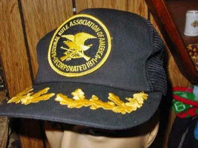 Vintage National Rifle Association - Snapback - Black and Gold Braid NRA Hat - Изображение 1 из 4