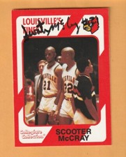 Scooter McCray Louisville Cardinals AUTO Signed 1989 Card #26 1980 NCAA Champ 9Z