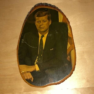 John F Kennedy Holz Wandrelief Vintage JFK Bild Calico Ghost Town Kalifornien - Bild 1 von 9