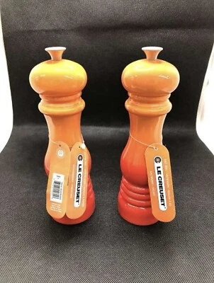 LE CREUSET Molino de pimienta/molino de sal 8 pulgadas Juego de 2 sin usar Japón Foto 1 de 4
