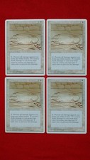 Circle of Protection: White x4 (4th Edition) MTG