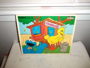 Vintage 1989 Playskool/Sesamstraße "Join the Club" Holz Kinderpuzzle - Bild 1 von 2
