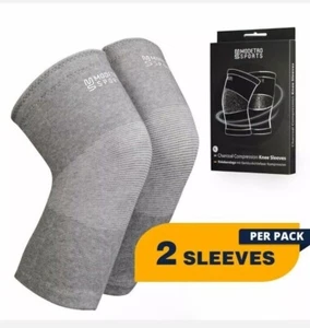 Modetro Sport anthrazit Kompression Paar Knieärmel, Arthritis, Gelenke M, L, XL - Bild 1 von 2
