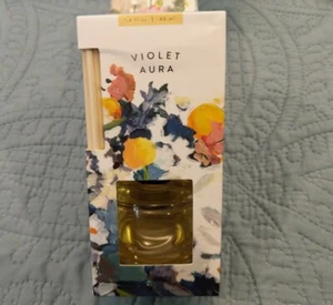 ILLUME For Anthropologie Violet Aura Reed Aromatic Diffuser. 1.4 fl oz/40 ml - Picture 1 of 4