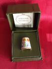 Lovely Enamel Thimble by Crummles & Co. - Flowers Design