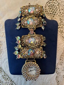 Reloj de pulsera Xanadu dorado vintage para mujer de cuarzo para accesorios de moda - Imagen 1 de 7