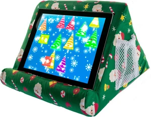 Tablet Holder iPad Stand Pillow Pad - Books, Phone , Laps, Beds Christmas Style - Picture 1 of 7