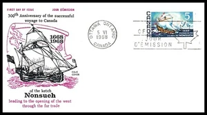 Canada FDC - 1968 - Voyage Nonsuch, Scott # 482, Cole Cachet - Bild 1 von 1