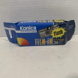 VTG Konica Film-in Super SR400 Panorama Single Use Camera Exp 1994 New Sealed - Picture 1 of 7