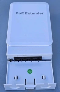 4 Port PoE Extender with 3 PoE Out, IEEE 802.3af/at Mini 4 Channel - Photo 1/5