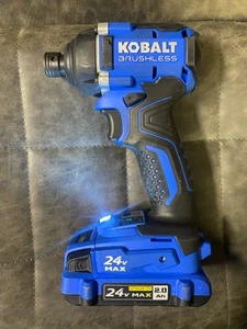 NEW KOBALT 24V Max Cordless 1/2" Brushless Drill Driver 24Volt KDD124B-03 - Picture 1 of 6