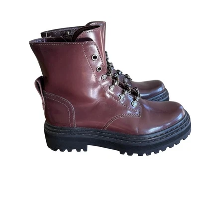 Женские боевые ботинки Vince Camuto 6,5 M (37) бордовые попинта панк гранж-рок - Изображение 1 из 4