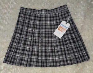 NWT Cali 1850 Los Angeles Skirt Plaid Pleated School Girl Preppy Punk Academia S - Picture 1 of 7