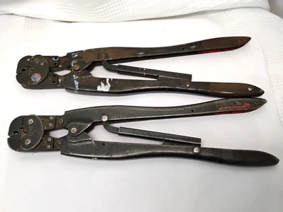 Crimpadoras AMP - 22-16 1 PIDG Herramientas de prensado de trinquete - Par (2 artículos) Foto 1 de 4