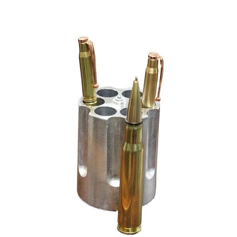 Soporte para bolígrafo cilindro revólver calibre Gourmet CBG-1007 - plateado Foto 1 de 1