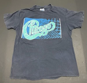 T-shirt vintage Chicago Band Victorious Tour 1989 taglia L 42-44 punto singolo Hanes - Foto 1 di 9