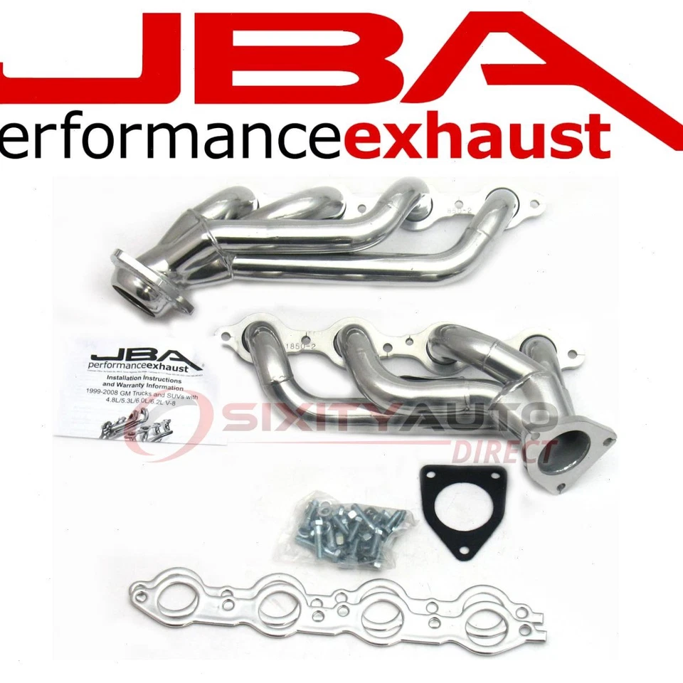 JBA Exhaust Header for 2007-2013 Chevrolet Silverado 1500 4.8L 5.3L V8 - mt Foto 1 de 4