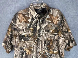 Winchester Camouflage Shirt L Large Bottom Up Short Sleeve Vented Outdoor Men's - Picture 1 of 12