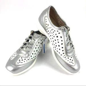 ROS HOMMERSON SIGILLATO stringato in pelle argento TG 8W - senza scatola con etichette - Foto 1 di 8