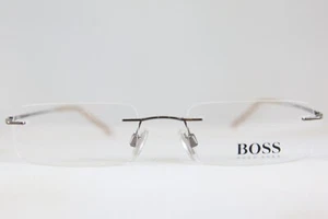 GREAT HUGO BOSS HB11101 NEW NOS RIMLESS EYEGLASSES MADE IN JAPAN - Picture 1 of 10