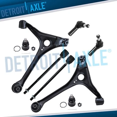 Kit Tierods 8 peças braços de controle inferiores dianteiros para 1998-2007 Ford Taurus Mercury Sable - Imagem 1 de 4